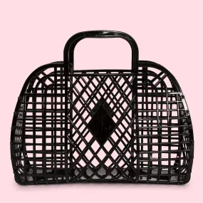 Black Retro Jelly Basket - Large