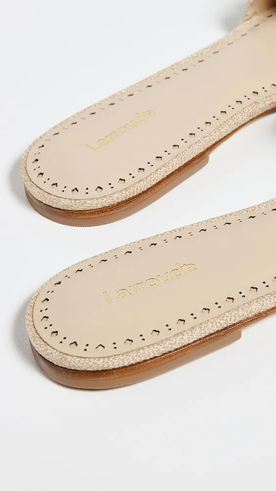 Larroude   Ivy Broderie Slides 