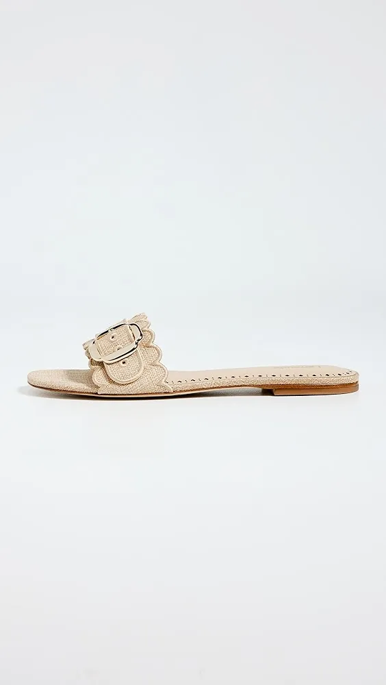 Larroude   Ivy Broderie Slides 