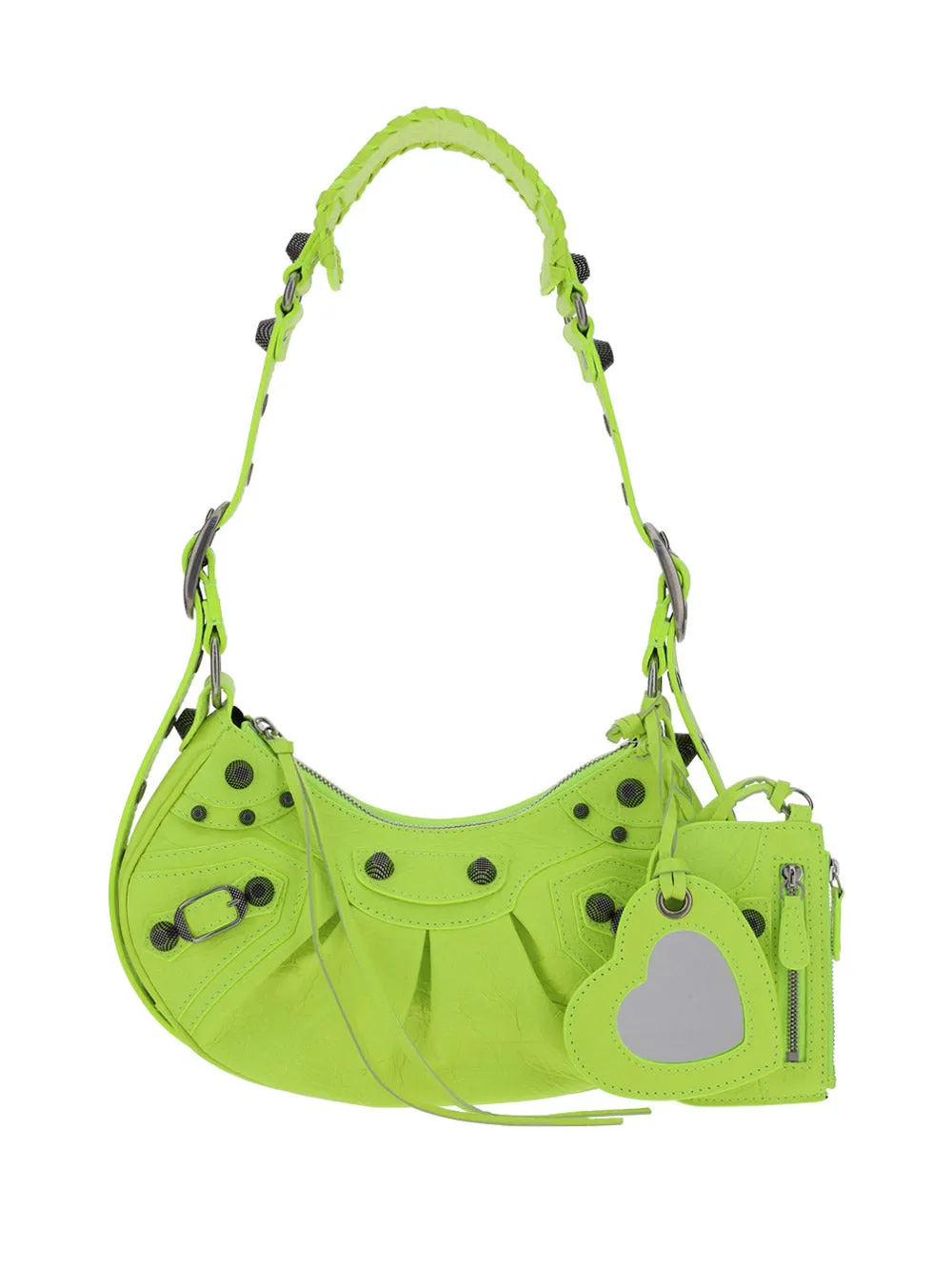 Neon Yellow Petite Shoulder Purse