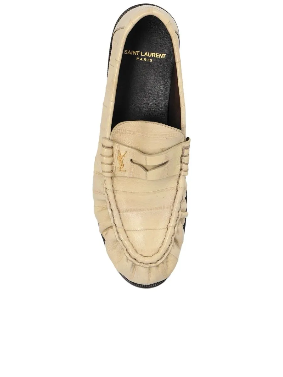 Le Loafer Penny Slippers in Eel