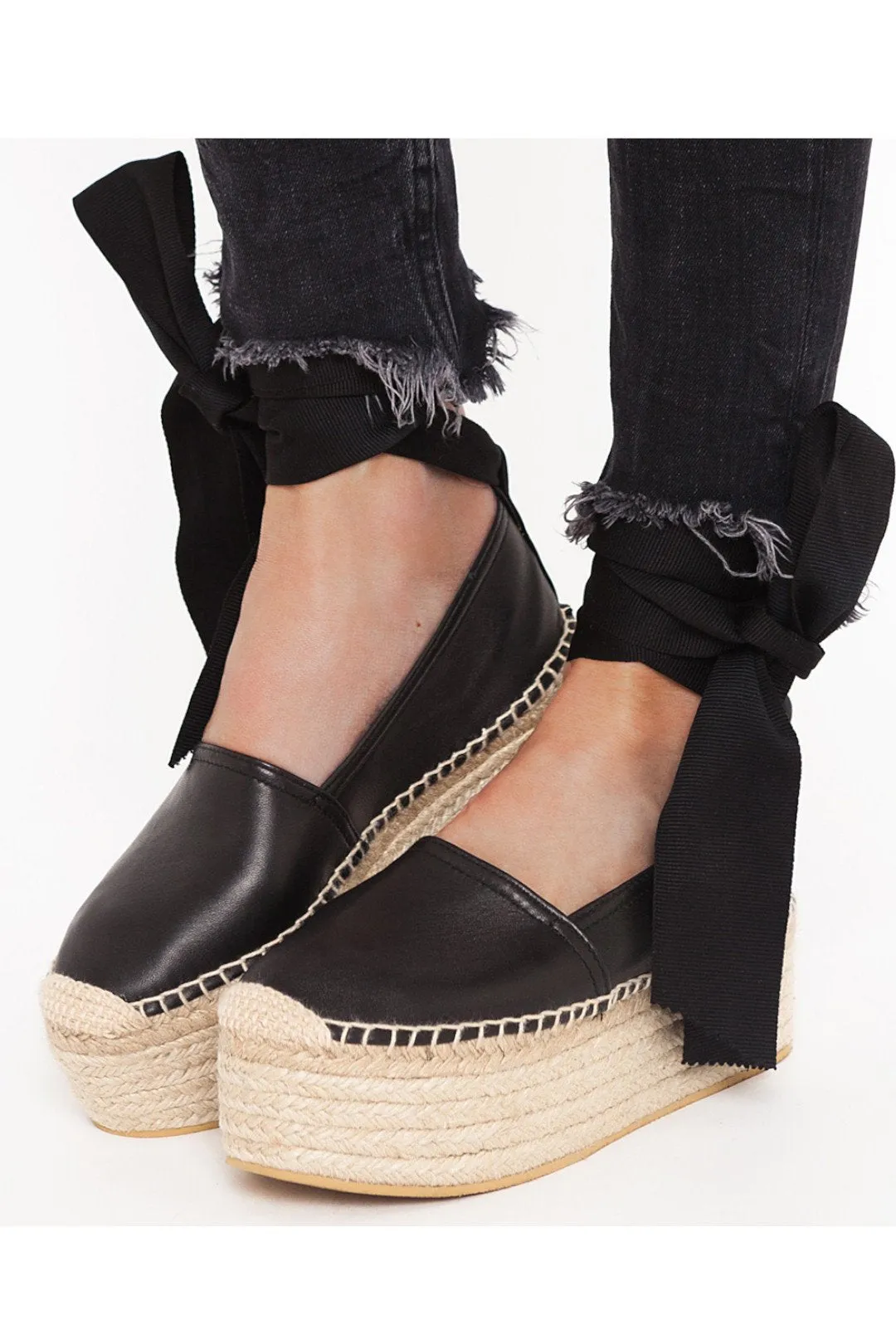 Leather Espadrilles