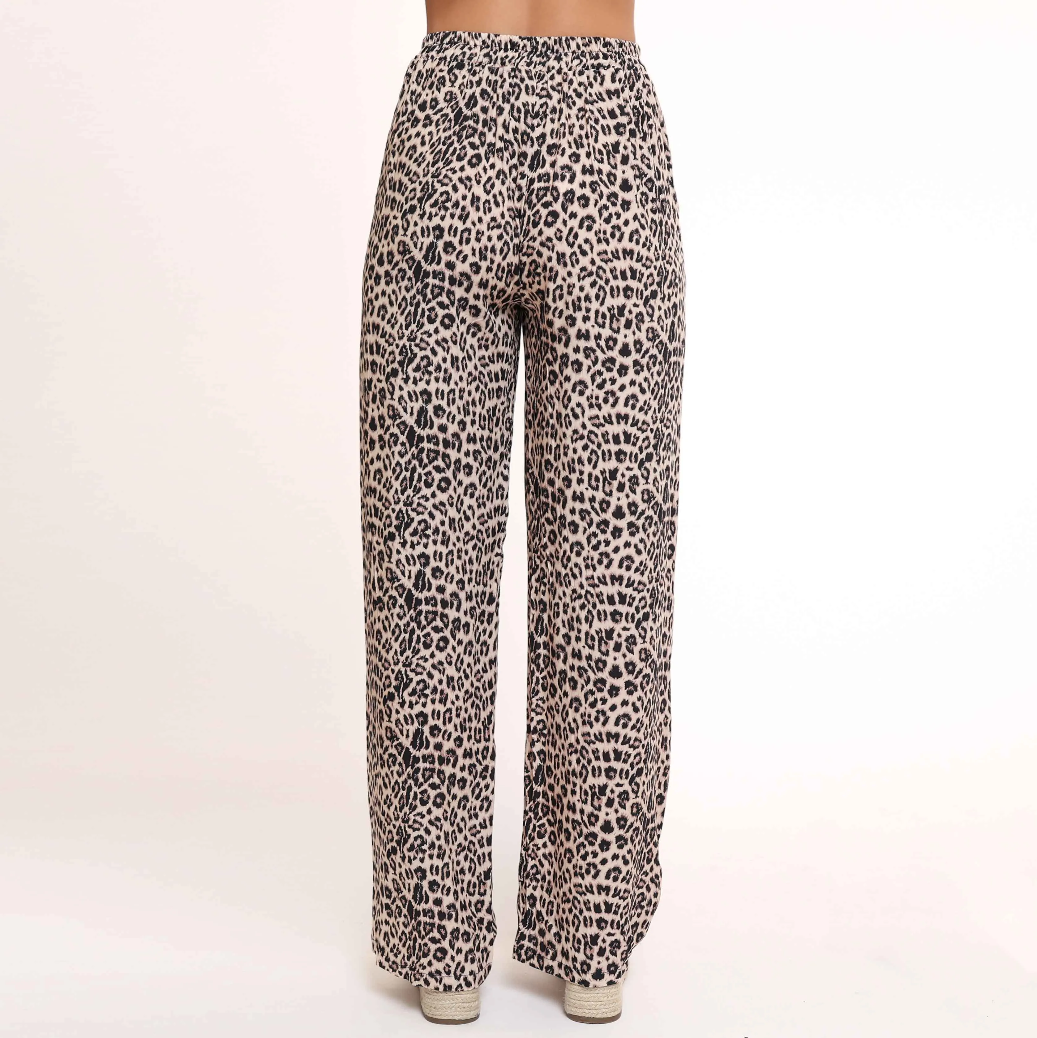 Leopard Print Pants - Trousers