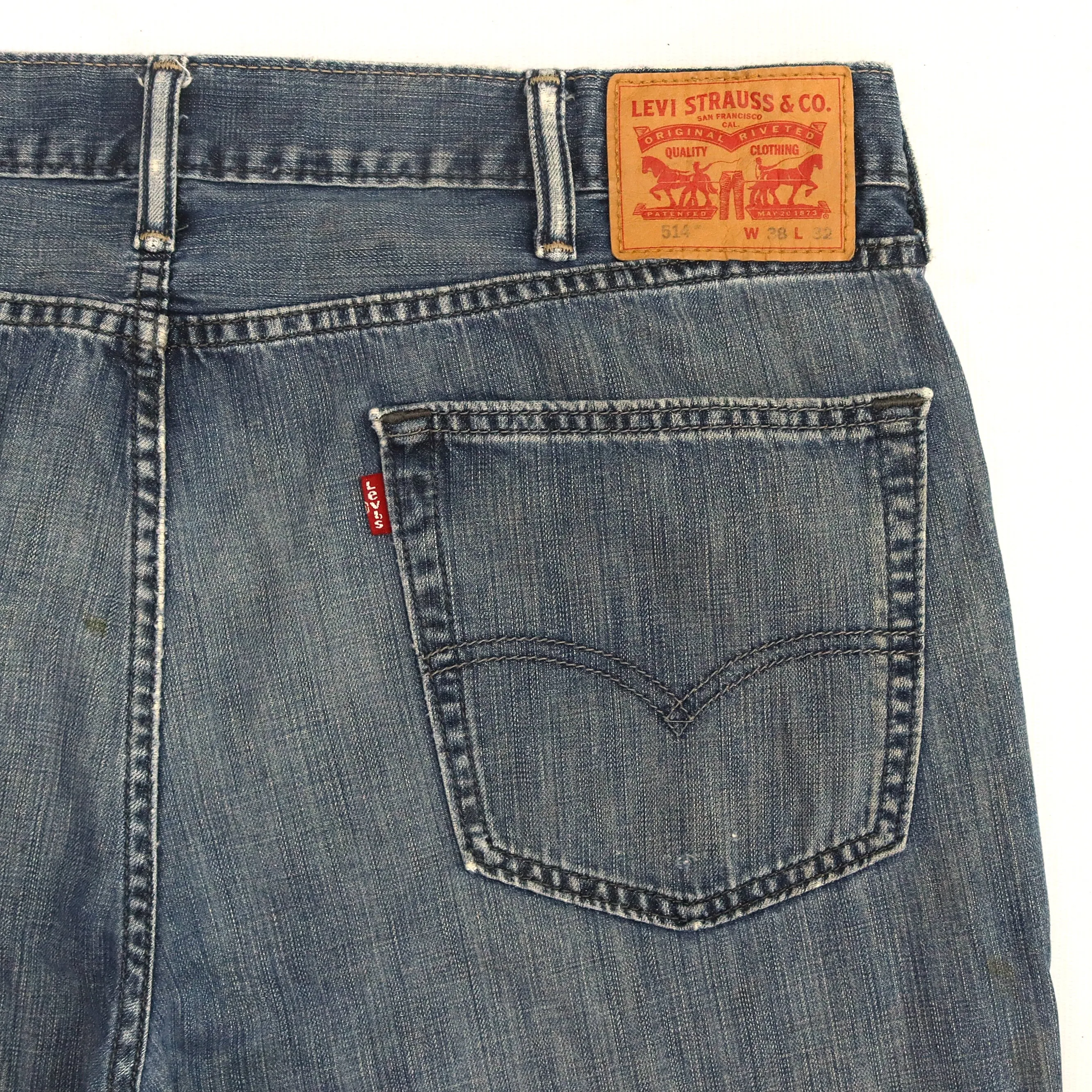 Levi's 514 Washed Blue Jeans