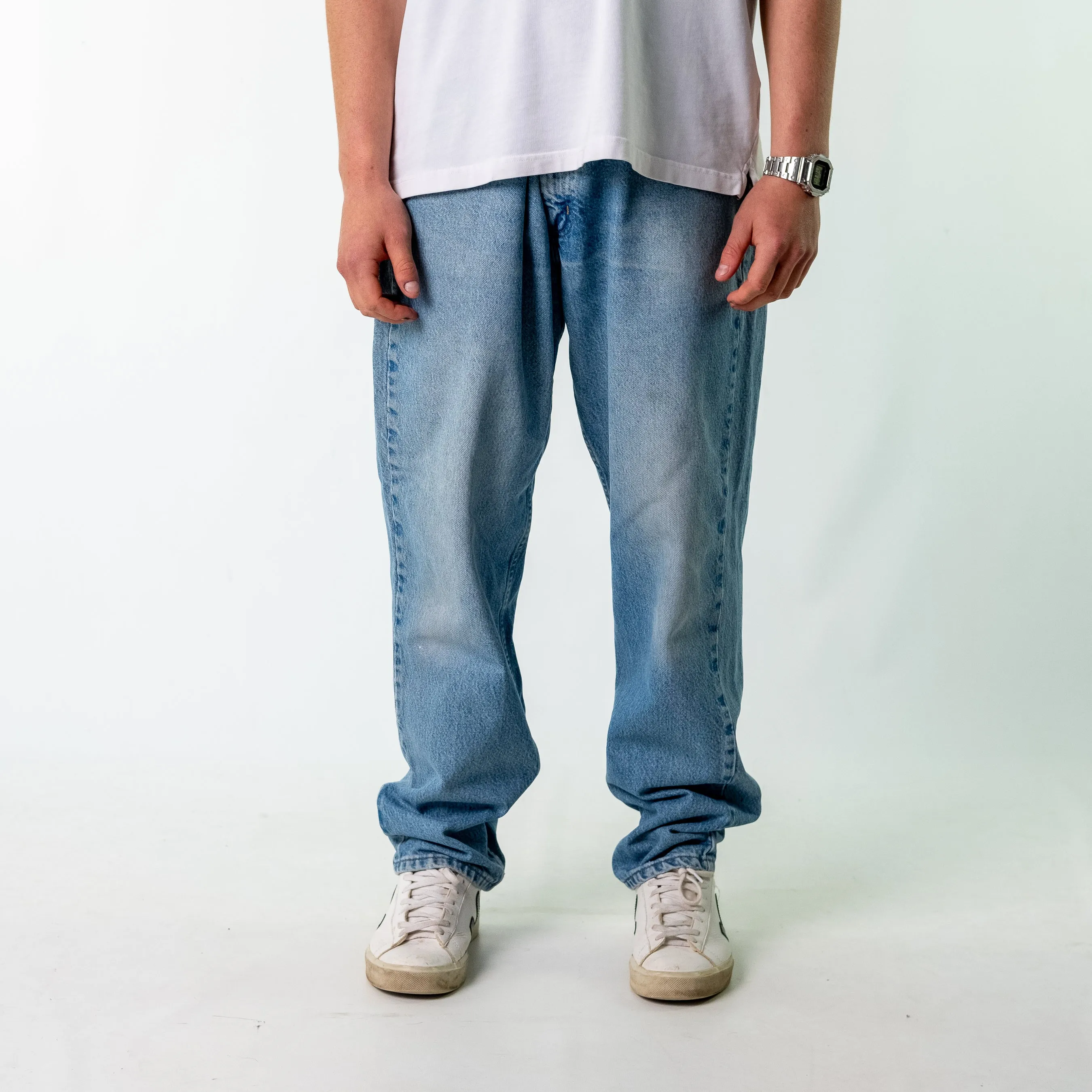 Light Blue 90s Carhartt Denim Jeans Baggy Pants (40x32)