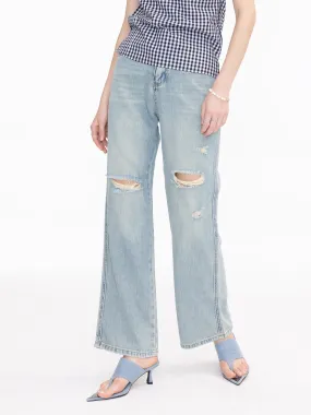 Light Wash Distressed Jeans