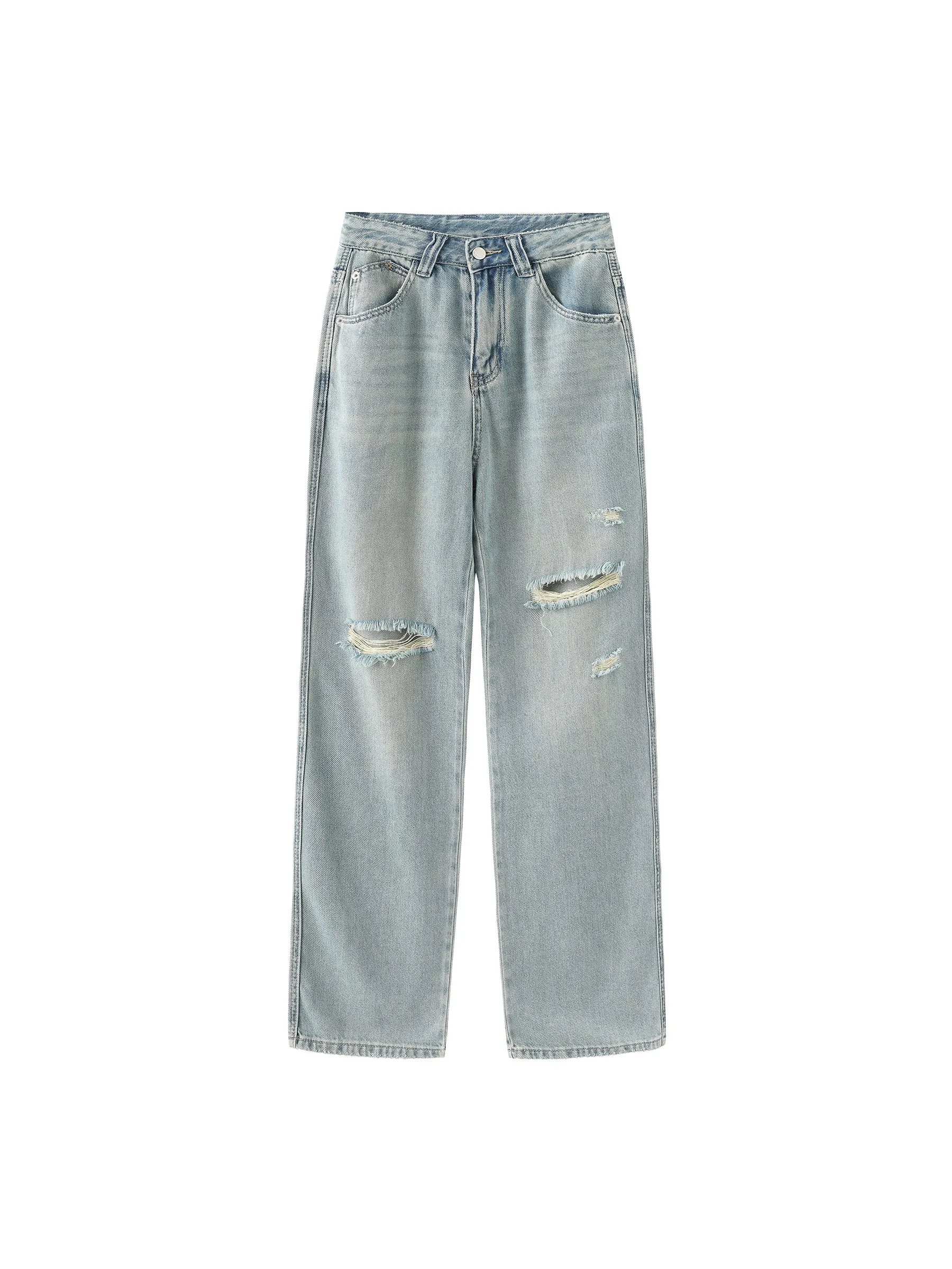 Light Wash Distressed Jeans