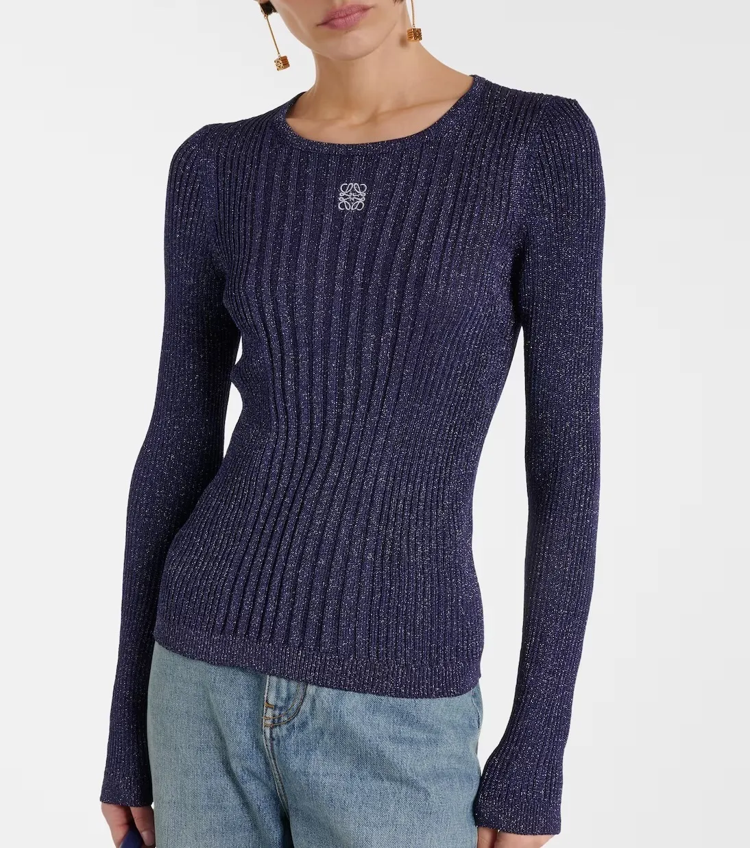 LOEWE long sleeve top viscose blend