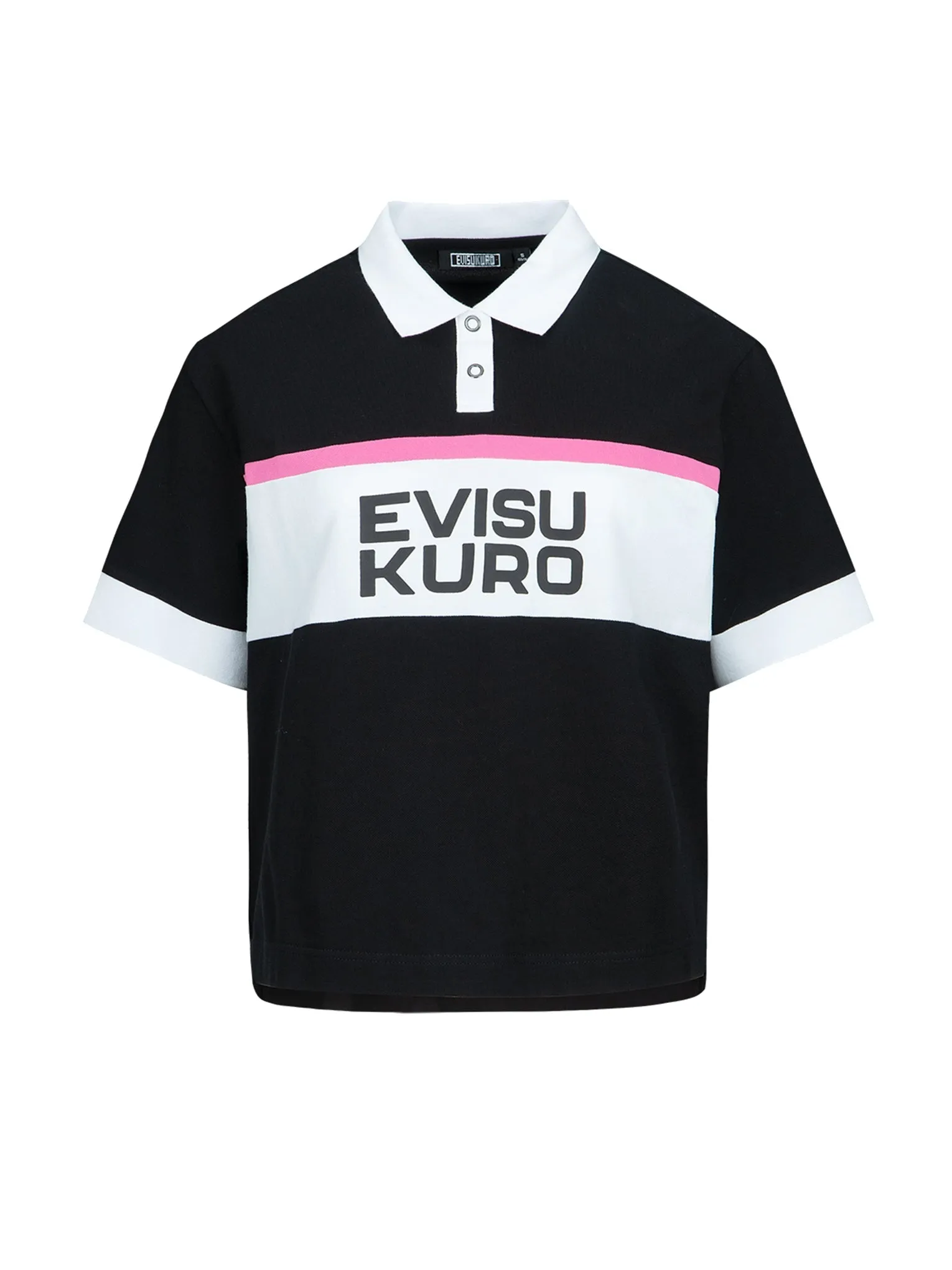 Logo Print Colorblock Polo Shirt