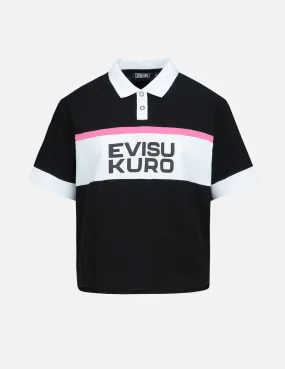 Logo Print Colorblock Polo Shirt