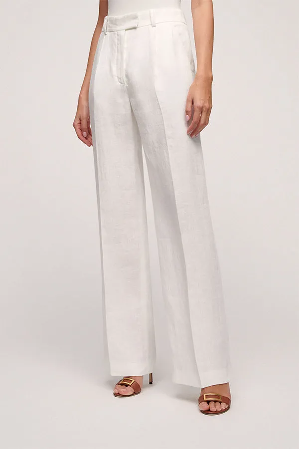 Luisa Spagnoli AKITA WIDE LEG LINEN TROUSERS