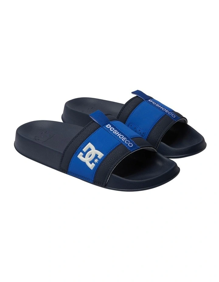 Lynx Slides in Blue/Blue/White