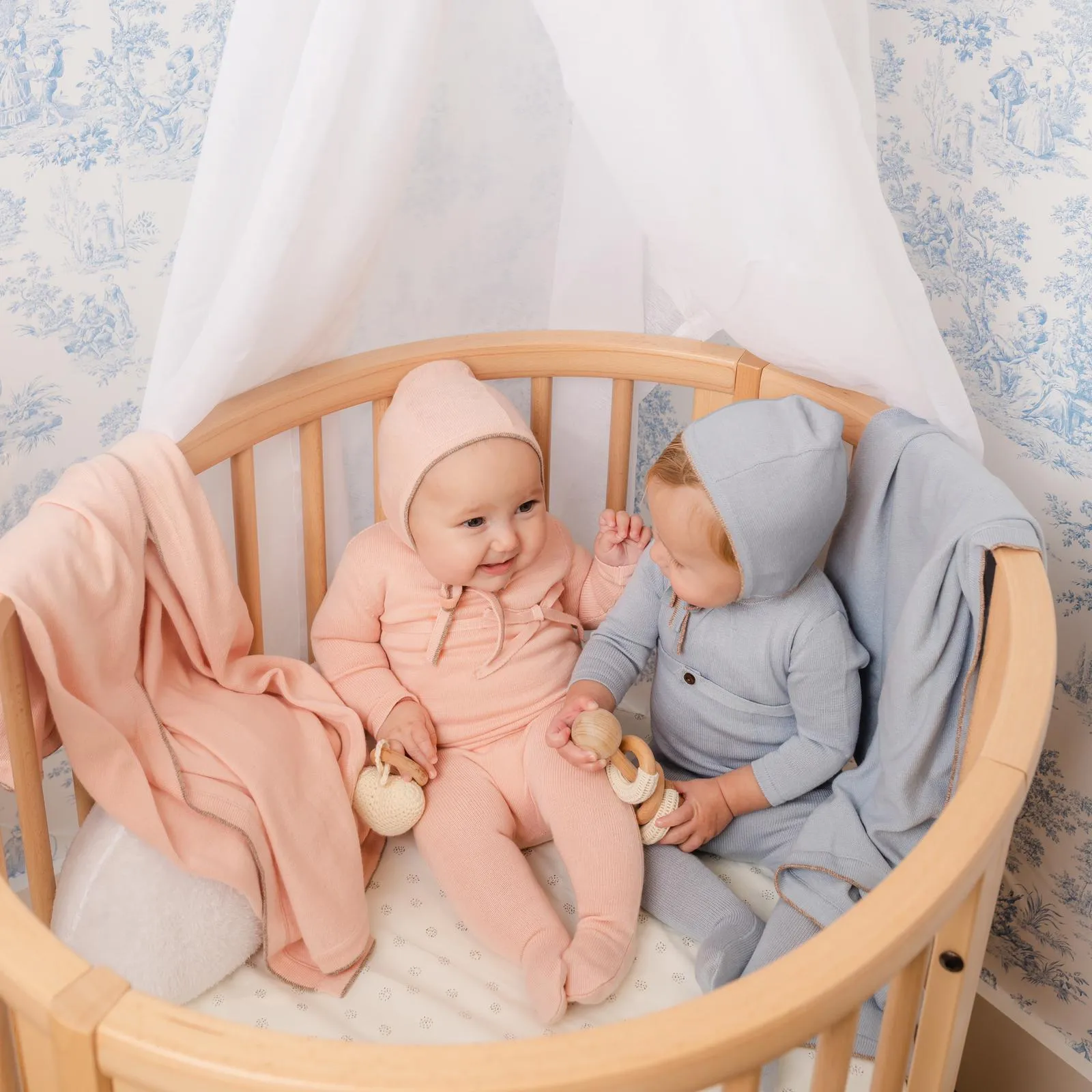 Tea Rose Mabel Bebe Knit Layette Set