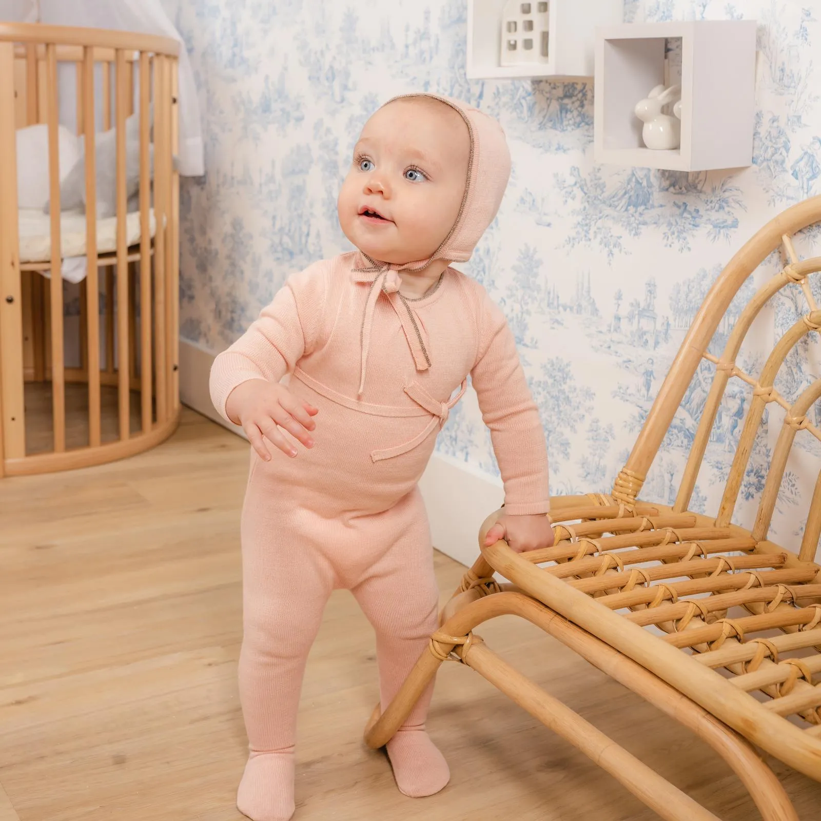 Tea Rose Mabel Bebe Knit Layette Set