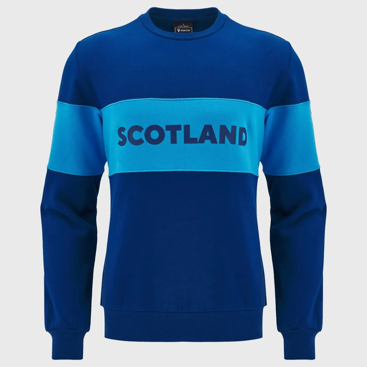 Macron Scotland Rugby Leisure Crew Sweatshirt Navy