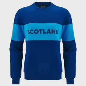 Macron Scotland Rugby Leisure Crew Sweatshirt Navy