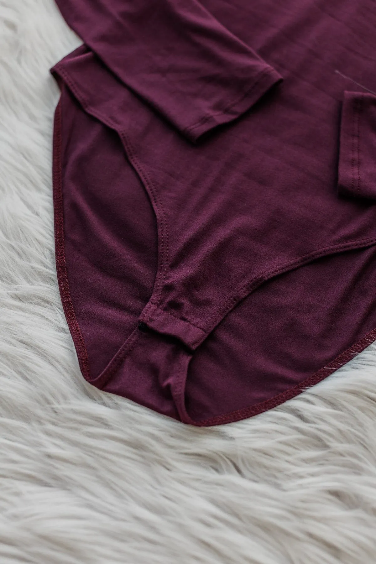 Plum Knit Bodysuit