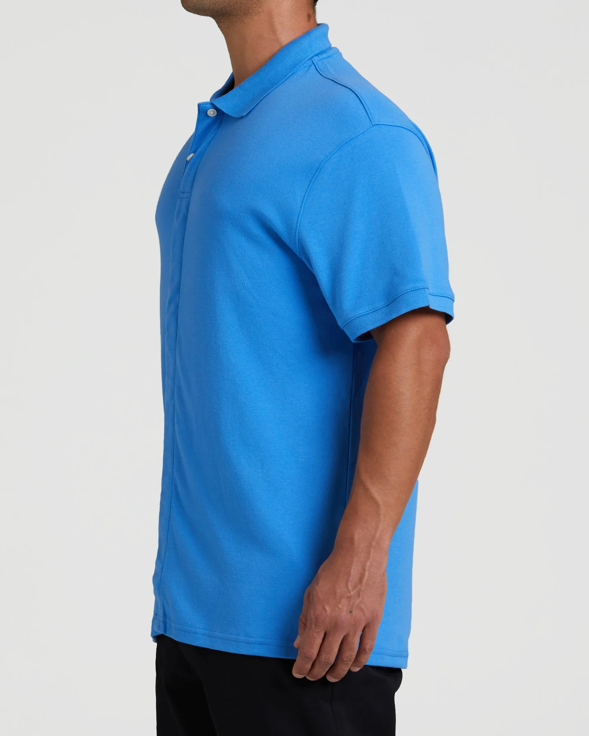 MagnaClick Cotton Polo (Mens) - Blue