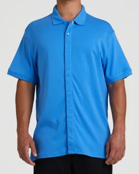 MagnaClick Cotton Polo (Mens) - Blue