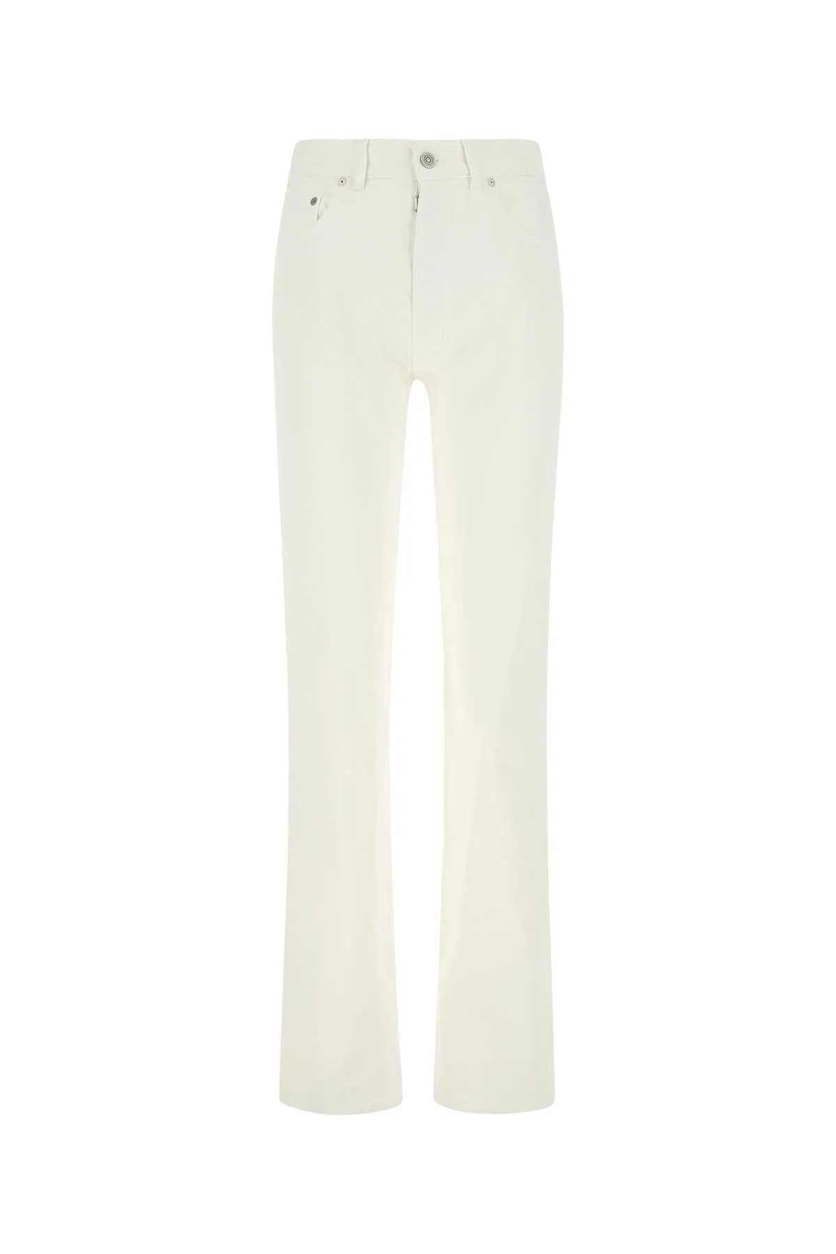 Straight Leg Jeans with Button Details by Maison Margiela