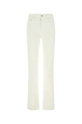 Straight Leg Jeans with Button Details by Maison Margiela