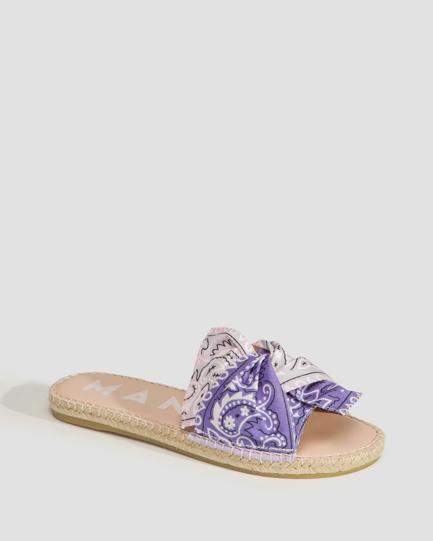 MANEBI Bandana espadrilles G88JK-blush-lilac