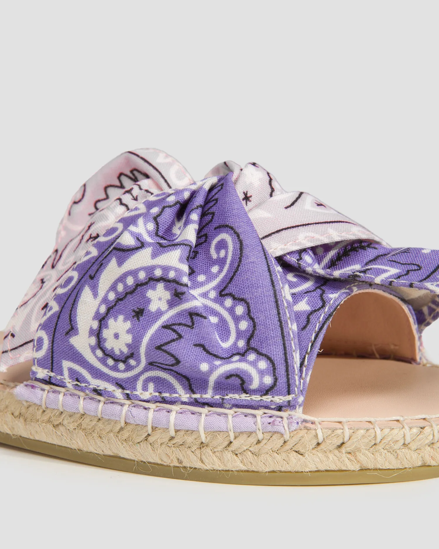 MANEBI Bandana espadrilles G88JK-blush-lilac