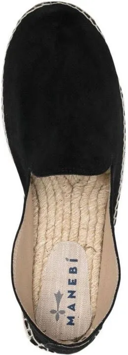 Manebi round toe espadrilles Black