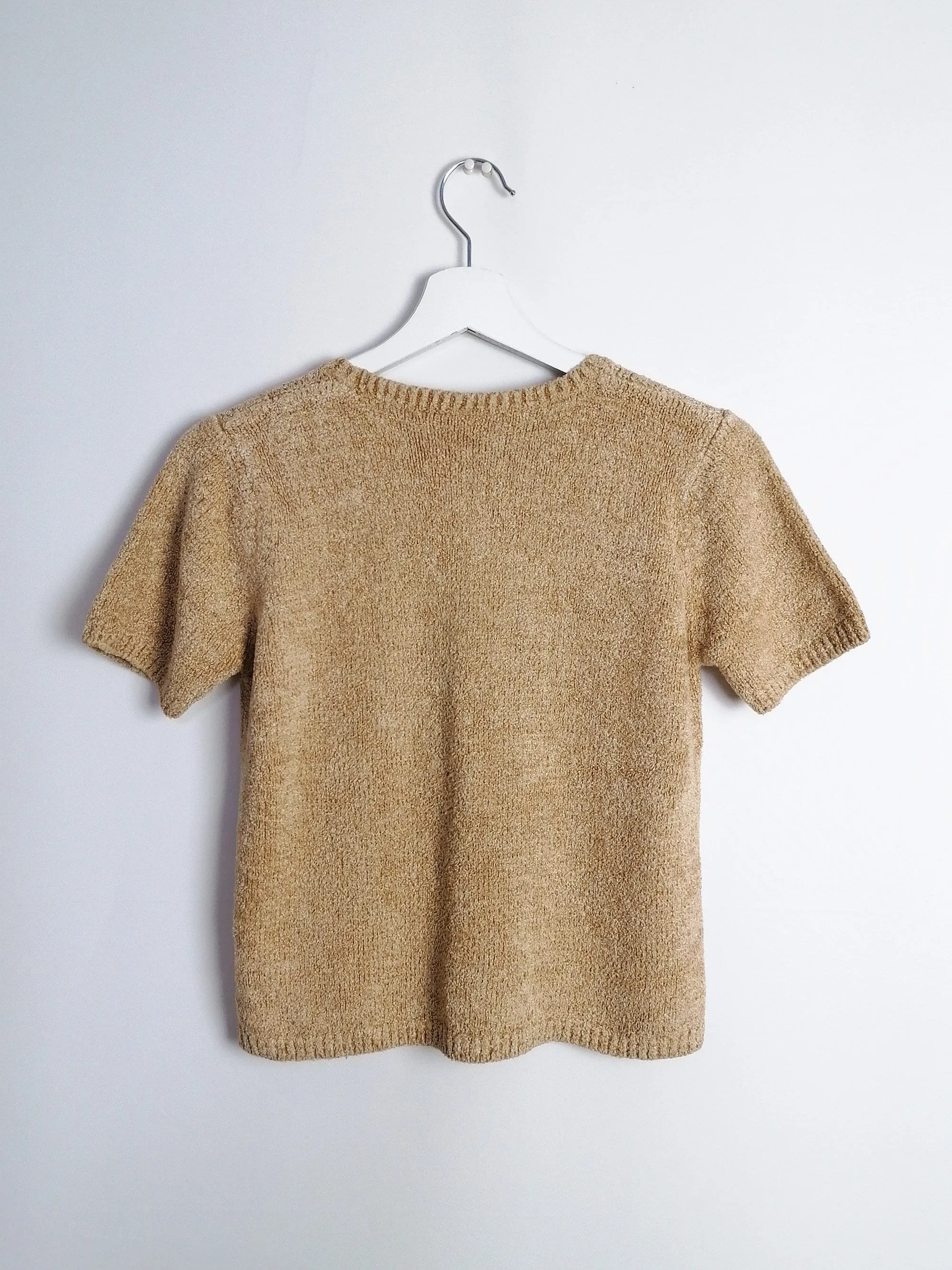 Women's Short Sleeve Chenille Knit Top from MARKS & SPENCER