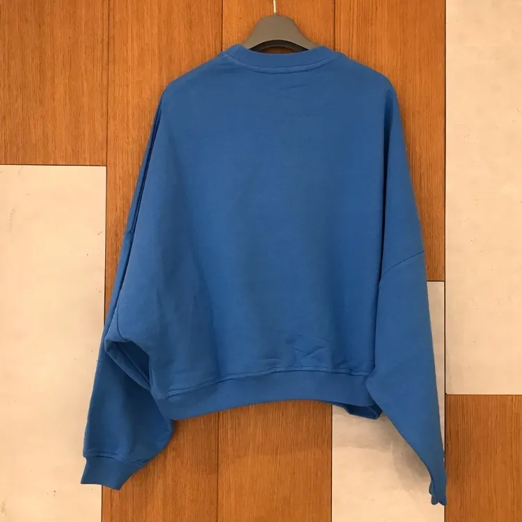 MARNI Blue jersey sweatshirt Rainbow print.