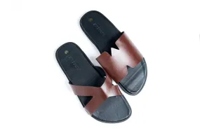 Brown Leather Sandal - Maxim