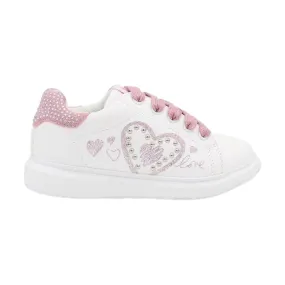 Melania Pink Lace-Up Sneakers M2471