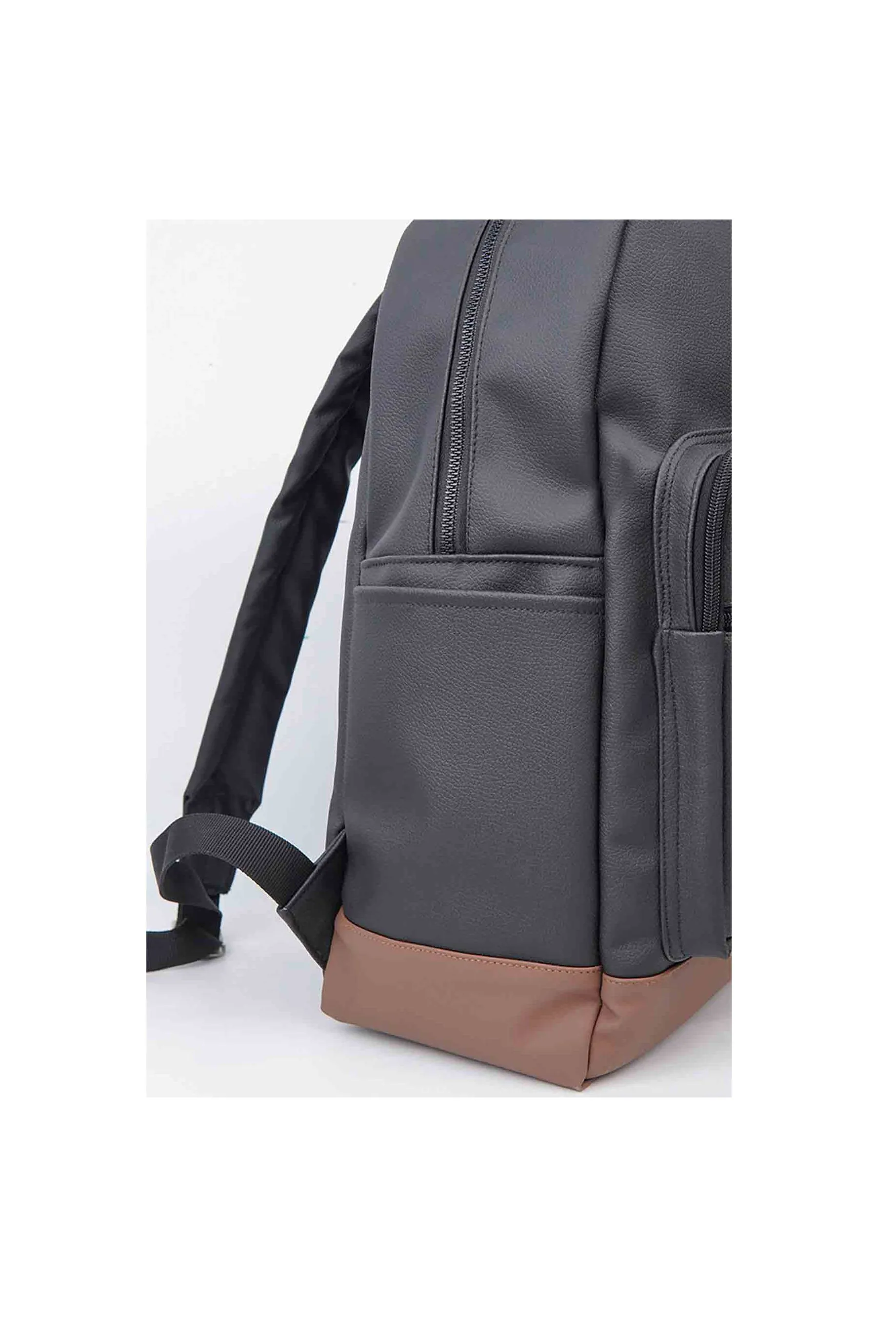 Black and Brown Multicolor Men's Backpack by MENDEEZ