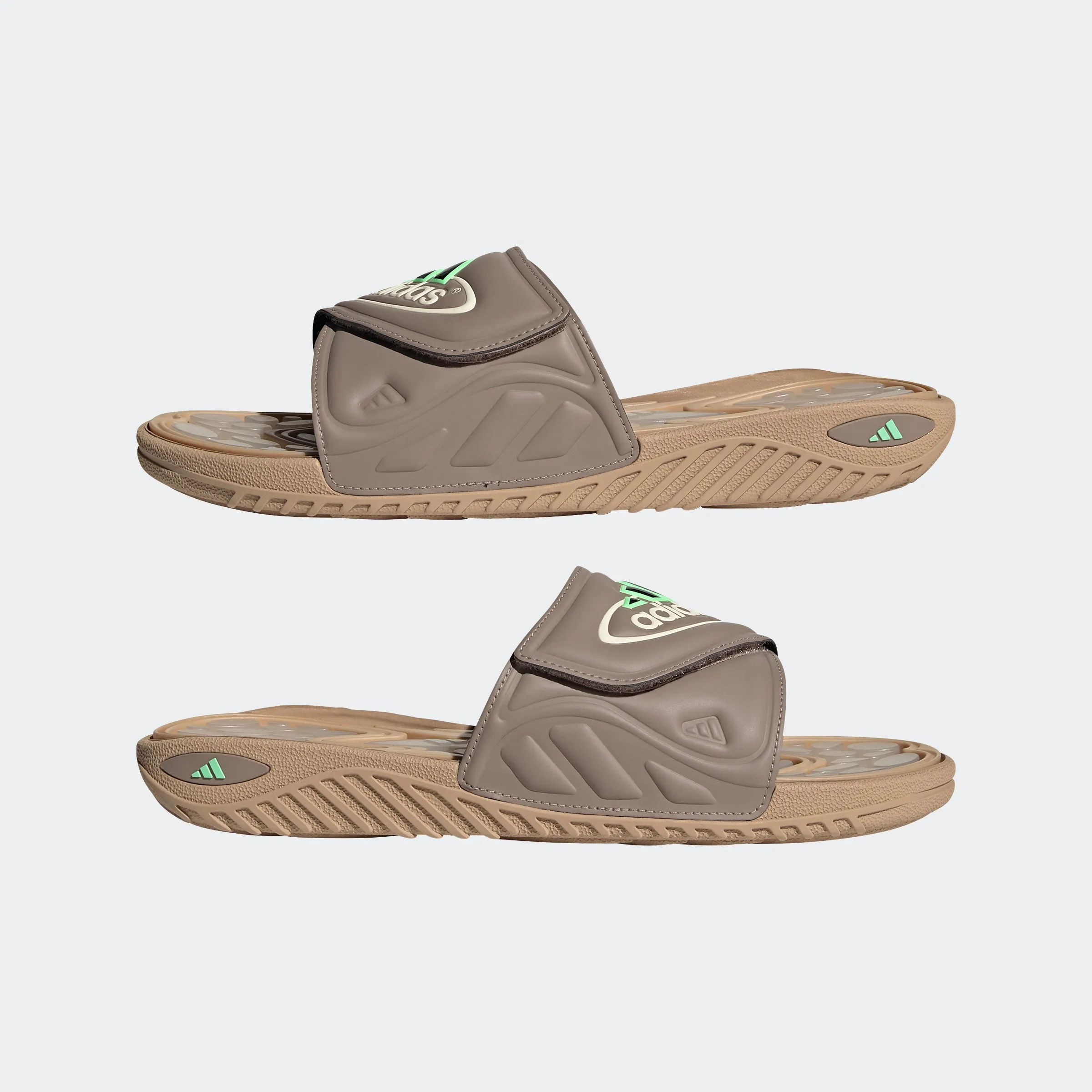 Men's adidas Originals Reptossage Slides Chalky Brown