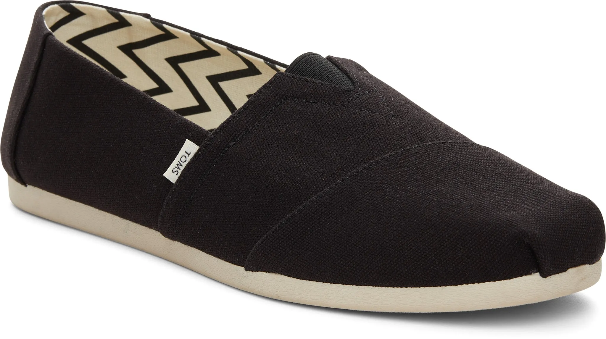 Men's Alpargata Classic - Black Recycled Cotton Canvas