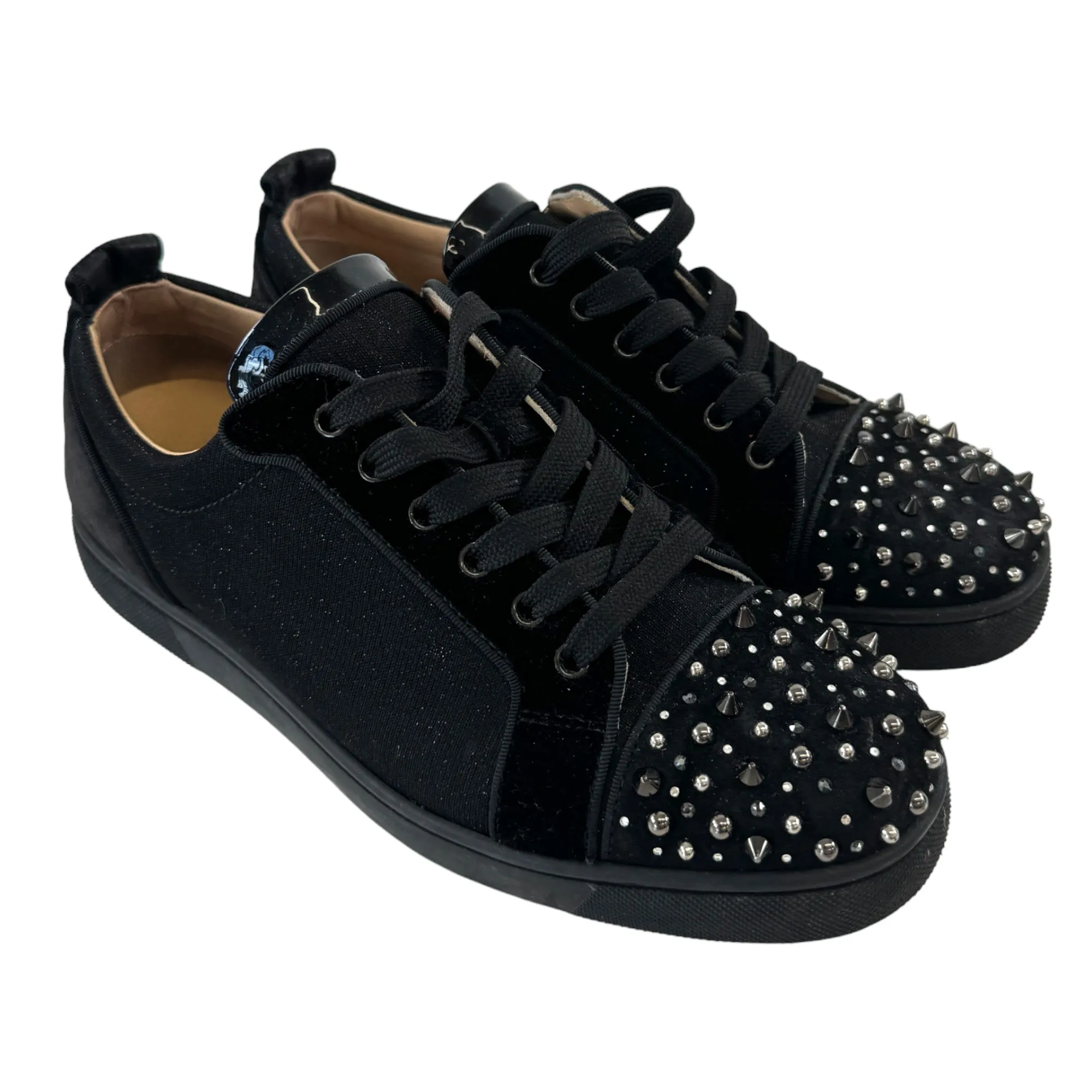 Men's Black Low Top Junior Spikes Trainers - Size EU 41 / UK 7