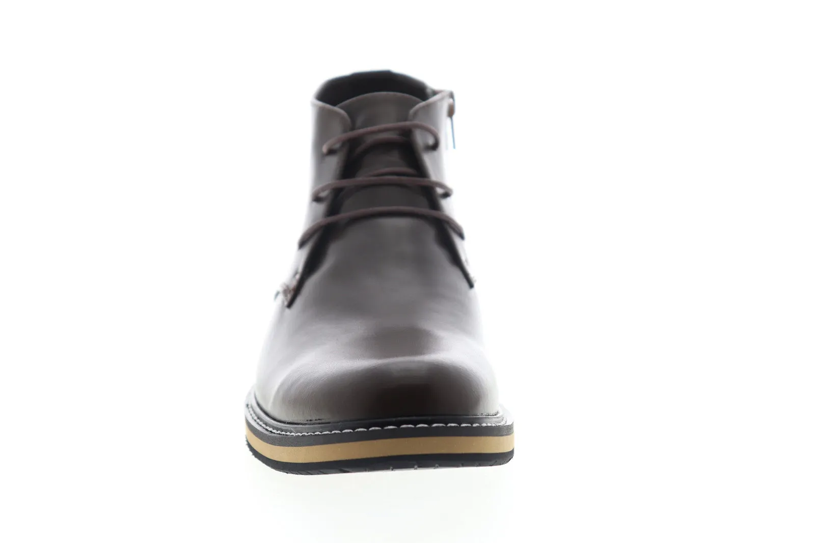 Men's Brown Leather Mid Top Chukka Boots by English Laundry