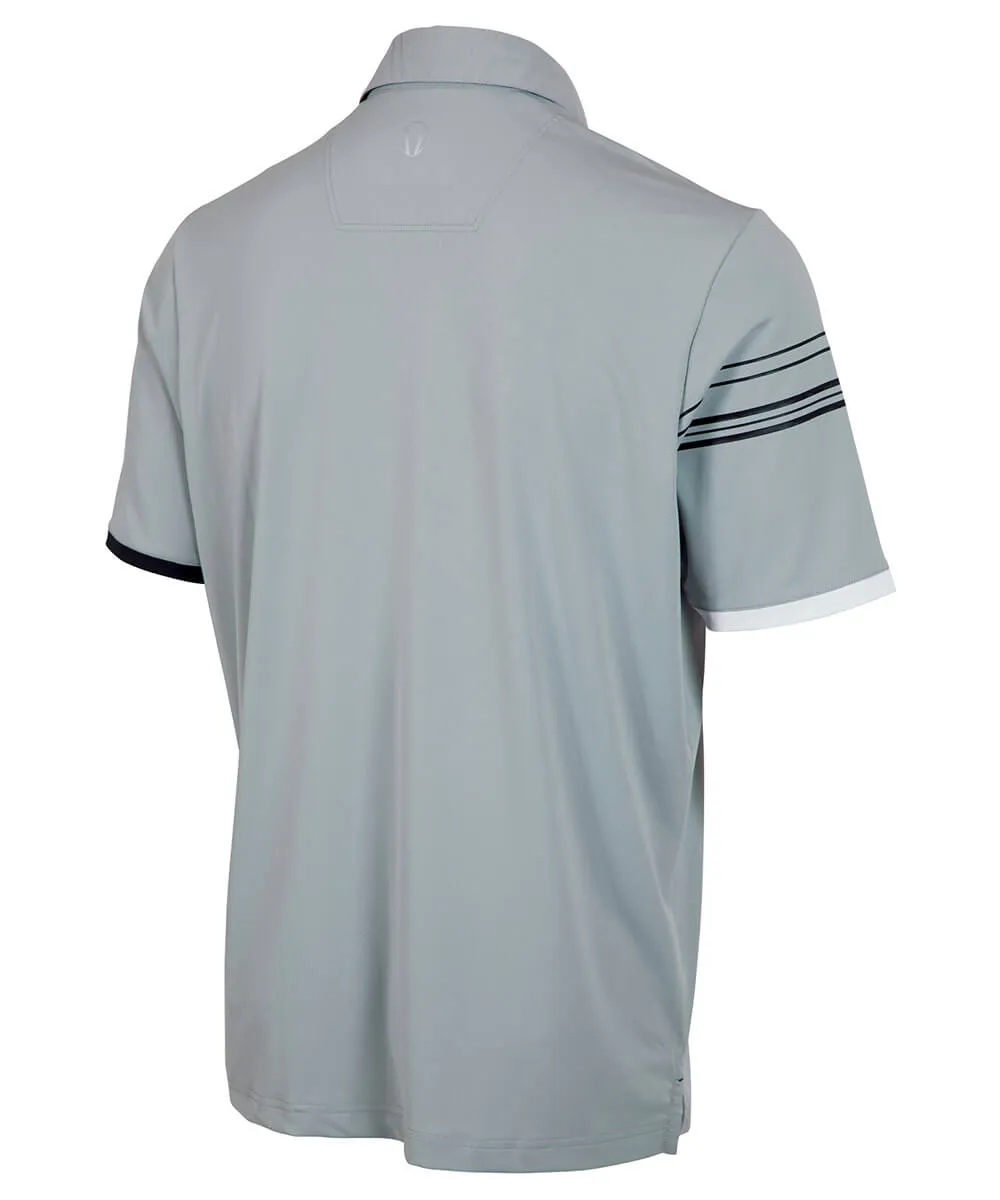 Men's Cooper Half-Stripe Short Sleeve Polo Shirt