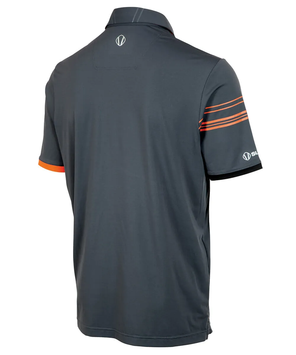 Men's Cooper Half-Stripe Short Sleeve Polo Shirt