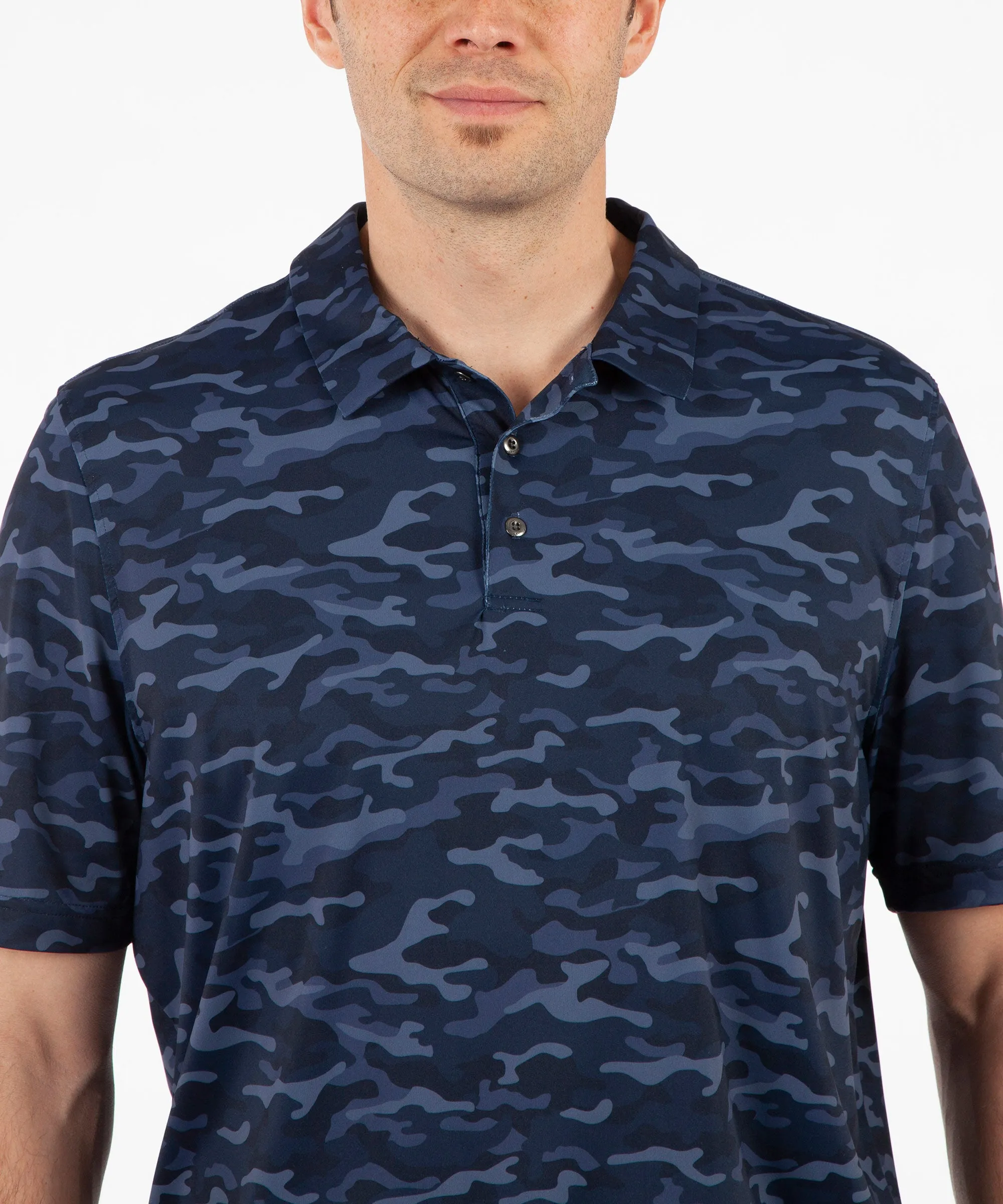 Men's Martin Camo Print Short Sleeve Polo Shirt