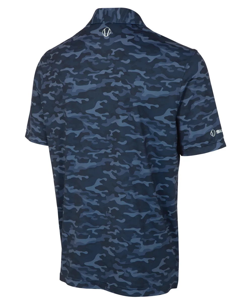 Men's Martin Camo Print Short Sleeve Polo Shirt