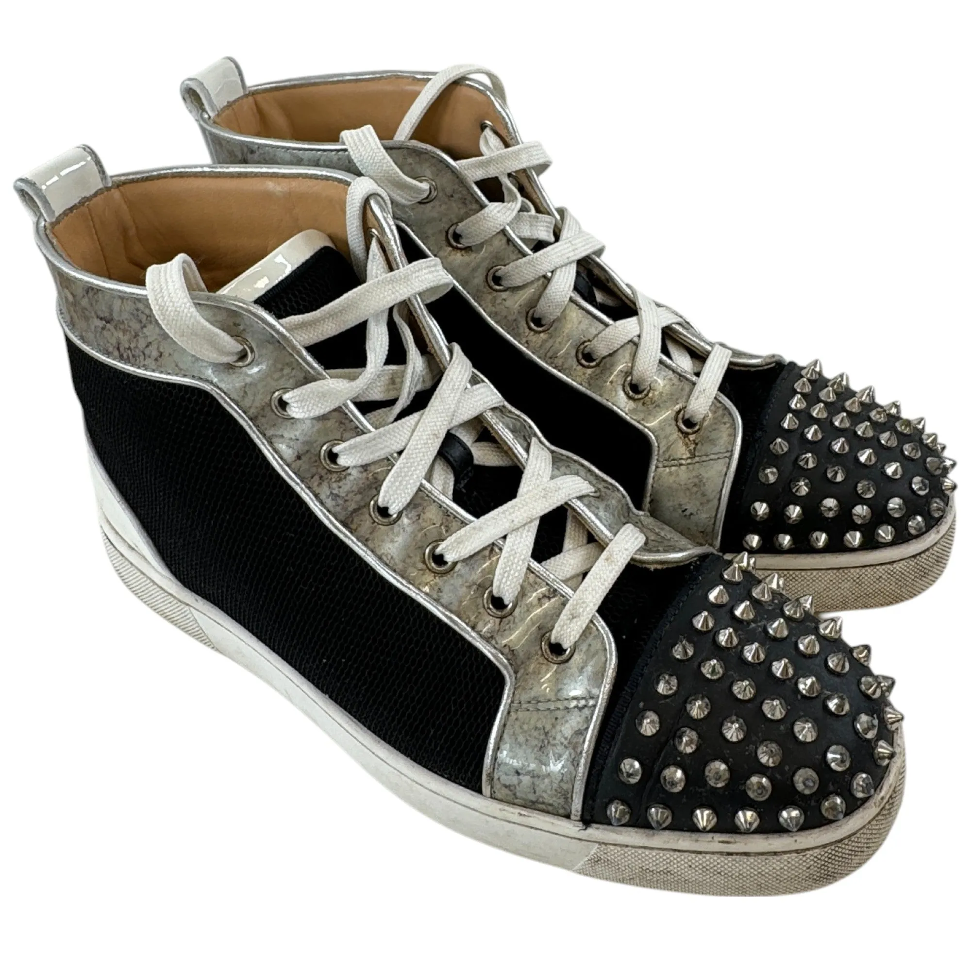 Black Orlato Marble Spikes High Trainers EU 44 / UK 10