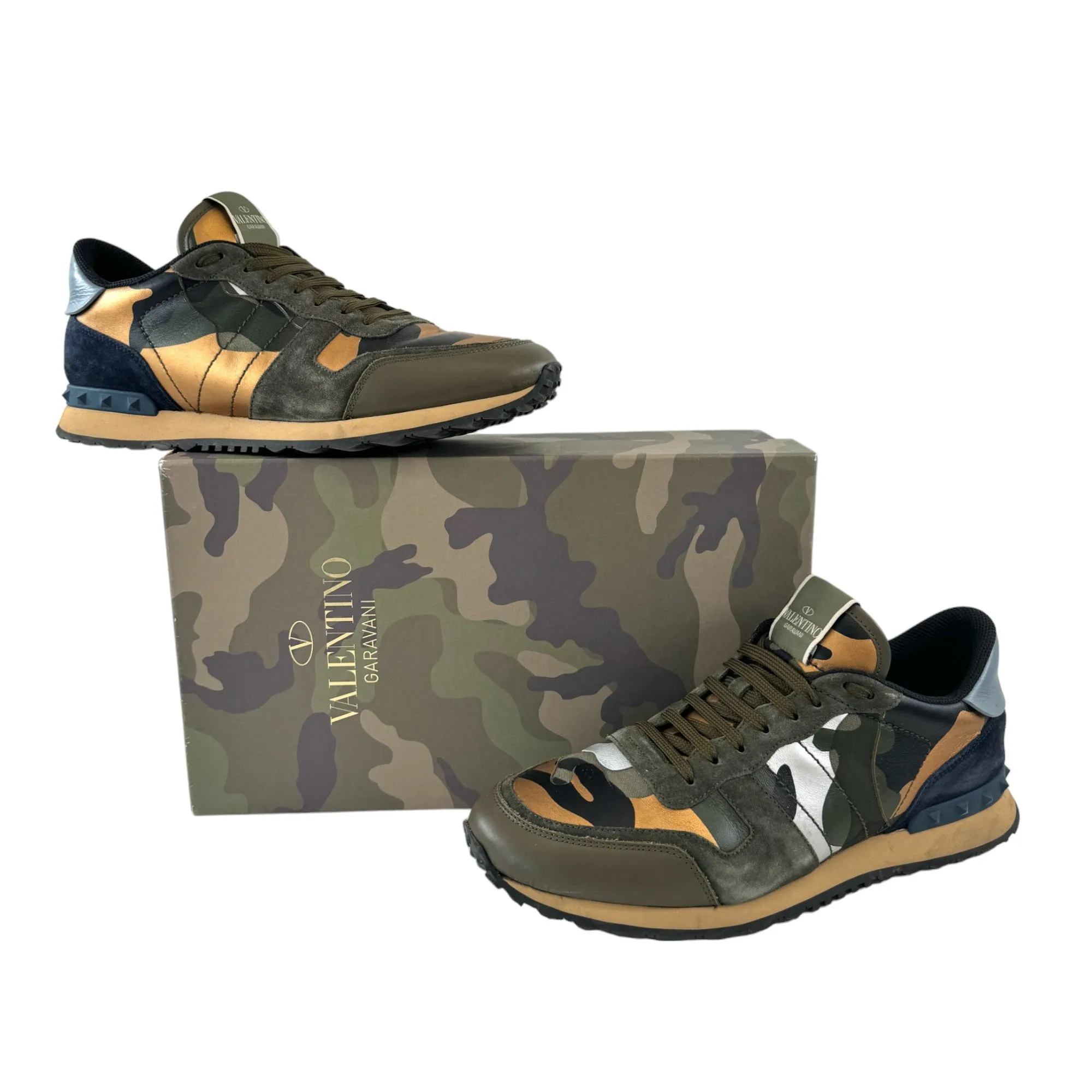 Green Camouflage Men's Low Trainers EU 45 / UK 11