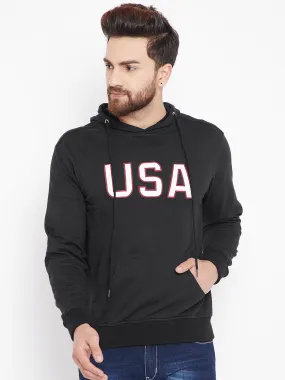 Mens Solid Black Sweatshirt