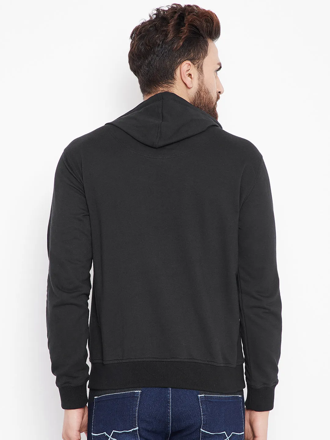 Mens Solid Black Sweatshirt