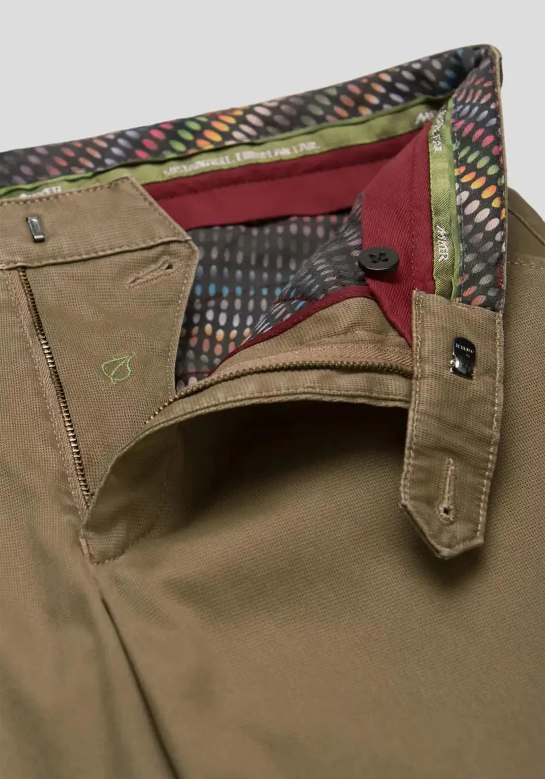 Meyer Oslo Chino Trousers, Khaki Stone