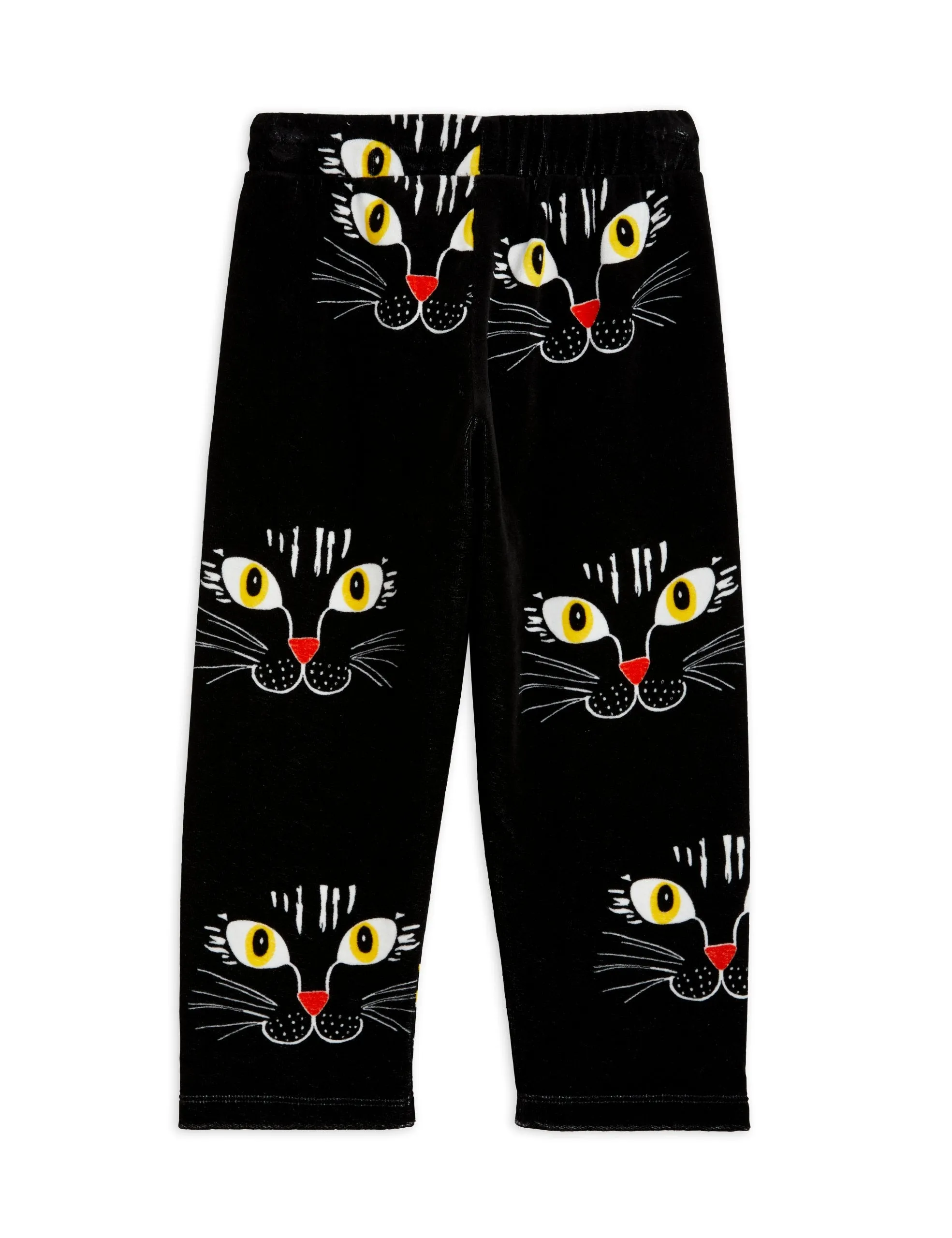 Mini Rodini Cat Face Velour Trousers