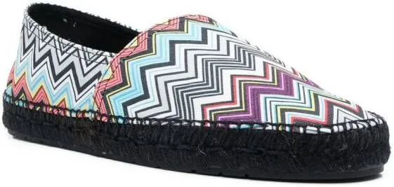 Missoni zig zag-woven espadrilles Black