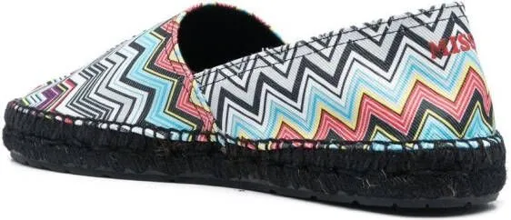 Missoni zig zag-woven espadrilles Black