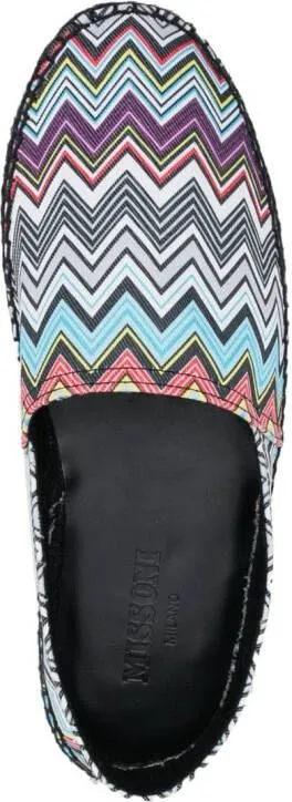 Missoni zig zag-woven espadrilles Black